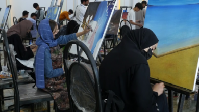 Photo of Holding a competitive calligraphy and painting exhibition in Kabul
