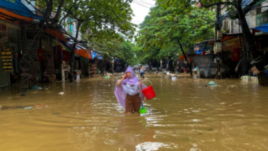 Photo of Parts of Hanoi Remain Flooded as Landslides Hit Northern Vietnam