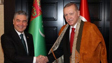 تصویر أردوُغان بردی محمدوف بیلن تلفن آرقالی دوشوشدی