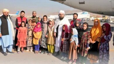 Photo of 89 children with burns and bone infections were transferred to Germany for treatment