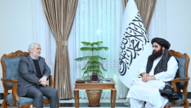 Photo of Qomi, Muttaqi Discuss Expanding Tehran-Kabul Ties