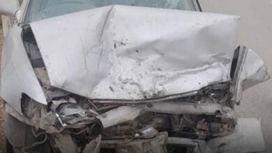 تصویر رویداد ترافیکی در شاهراه جوزجان-سرپل یک کشته و ۱۰ زخمی برجا گذاشت