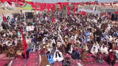 Photo of Protesters in Chaman Demand Visa-Free Travel