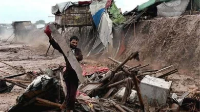 تصویر طوفان شدید و بارش باران در پاکستان ۱۹ کشته و ۹۰ زخمی برجا گذاشت