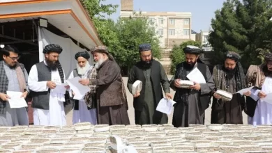 تصویر حریق بیش از ۶۶۰ میلیون افغانی بانکنوت مندرس در هرات