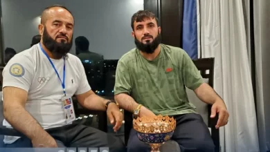 تصویر تیم ملی پهلوانی افغانستان در مسابقات بین‌المللی ایران جایگاه سوم‌ را کسب کرد