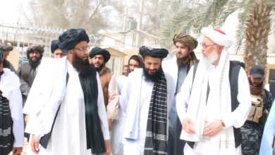 تصویر معاون اداری رییس‌الوزرا با والی نیمروز پیرامون حل مشکلات مهاجرین گفت‌وگو کرد 