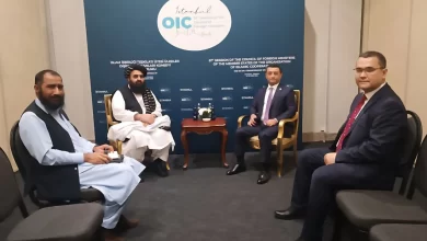 تصویر مولوی امیرخان با همتای اوزبیکستانی اش پیرامون همکاری های دو جانبه گفت‌وگو کرد