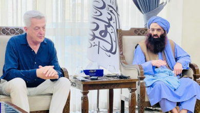 تصویر ورود کمیشنر سازمان ملل به کابل برای بررسی وضعیت مهاجران بازگشتی 