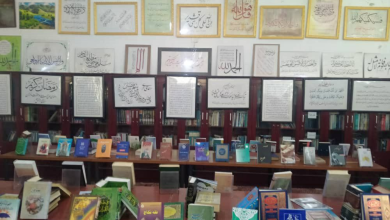 تصویر برگزاری نمایشگاه دو روزه کتاب و خطاطی در فاریاب 