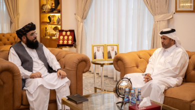 تصویر کاردار سفارت امارت اسلامی در قطر با رئیس مرکز فرهنگی کتارا دیدار کرد 