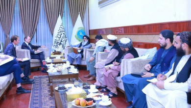 تصویر دیدار سرپرست وزارت صحت عامه با نمایندگان بریتانیا: تمرکز بر ارتقای ظرفیت کارمندان صحی و تداویی معتادین 