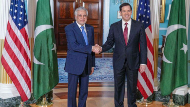 تصویر دیدار روبیو و دار: تأکید بر نقش پاکستان در ثبات منطقه و تقویت روابط دوجانبه 