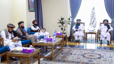 Photo of Senior Afghan delegation, led by deputy PM Baradar, in Azerbaijan for ECO Summit