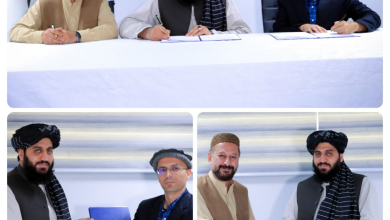 تصویر امضای تفاهم‌نامه تولید ۱۶۰ میگاوات برق از زغال‌سنگ در بغلان 