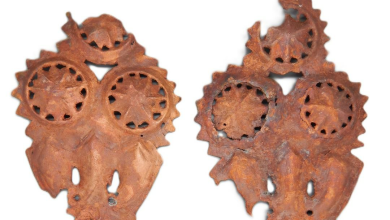 تصویر انتقال ۱۴۳۰ اثر باستانی از مس‌عینک به لابراتوار مرکزی باستان‌شناسی 