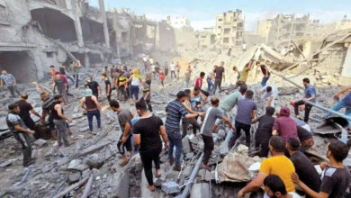 تصویر شهادت ۸۱ فلسطینی در حملات رژیم صهیونیستی به نوار غزه 