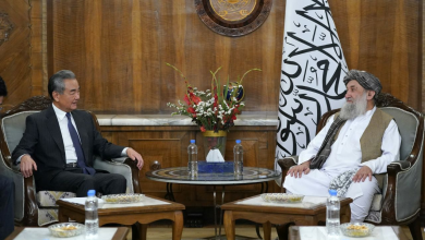 تصویر دیدار رییس‌الوزرای امارت اسلامی با وزیر خارجه چین در کابل: تأکید بر دوستی و همکاری متقابل 