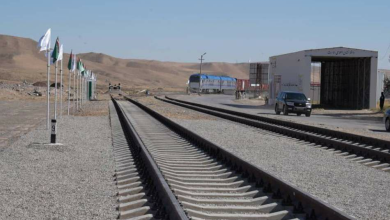 تصویر انتقال بیش از ۱۰۳ هزار تُن کالا از طریق راه‌آهن افغانستان در یک هفته 