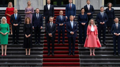 تصویر استعفای هشت وزیر دیگر دولت هالند در اعتراض به عدم تحریم اسرائیل 