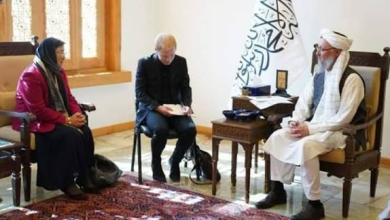 تصویر معاون اداری ریاست الوزراء با نماینده ویژه سرمنشی سازمان ملل در افغانستان دیدار کرد 