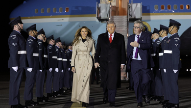 Photo of Trump arrives in Britain for second state visit