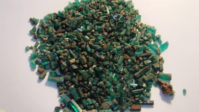 تصویر بیش از ۶ هزار قیراط زمرد پنجشیر به ارزش ۱۰۷ هزار دالر به فروش رسید