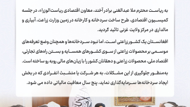 تصویر به سرمایه‌گذاران اعمار کننده سردخانه‌ها معافیت مالیاتی پنج ساله داده می‌شود