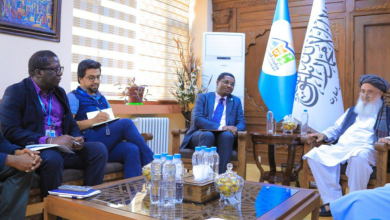 تصویر دیدار وزیر اقتصاد با رییس یونیسف در کابل: تأکید بر تسهیلات بیشتر برای عودت‌کنندگان 