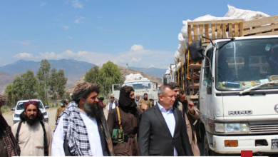 تصویر کمک های ترکمنستان به زلزله زدگان به مرکز “تنظیم کمک های اضطراری “تسلیم داده شد .