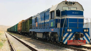 تصویر انتقال ۹۷,۵۲۲ تُن کالا از طریق خطوط آهن افغانستان در هفته گذشته 