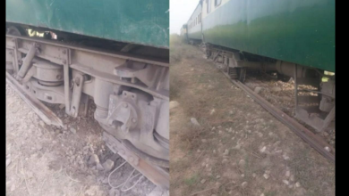 تصویر انفجار در ریل راه‌آهن پاکستان: ۵ واگن قطار جعفر اکسپرس از ریل خارج شد 