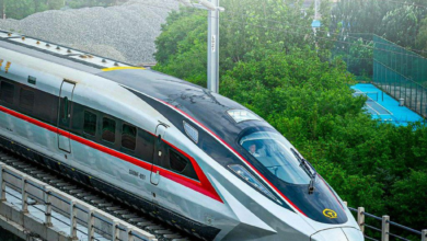 تصویر چین رکورد جهانی سرعت قطار را شکست: CR450 با سرعت ۴۵۰ کیلومتر بر ساعت 