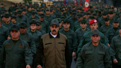 تصویر مادورو دستور بسیج سراسری مردم و نیروهای نظامی ونزوئلا را صادر کرد 