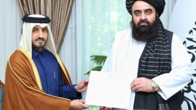 تصویر سفیر جدید قطر نسخه اعتبارنامه خود را به وزیر امور خارجه ارایه کرد