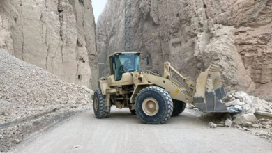 تصویر تصاویر از عملیات پاکسازی تنگی تاشقرغان پس از زلزله 