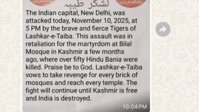 تصویر لشکر طیبه مسوولیت انفجار دهلی نو را بر عهده گرفت: پاسخی به حملات هندوهای افراطی در کشمیر 