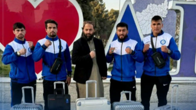 تصویر تیم ملی ووشوی افغانستان عازم عربستان برای شرکت در بازی‌های همبستگی اسلامی شد 