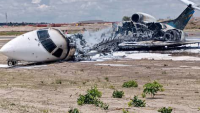 تصویر هواپیمای حامل وزیر معدن کنگو سقوط کرد