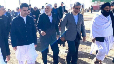 تصویر والی خراسان رضوی ایران در رأس هیئت ۶۵ نفره وارد هرات شد 