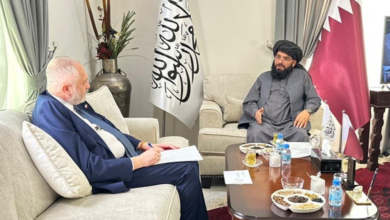 تصویر دیدار سفیر افغانستان در دوحه با نماینده ویژه پولند برای افغانستان
