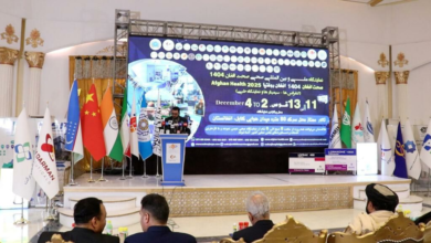 تصویر گشایش نمایشگاه بین‌المللی سه‌روزه «صحت افغان» در کابل با حضور بیش از ۳۰۰ غرفه 