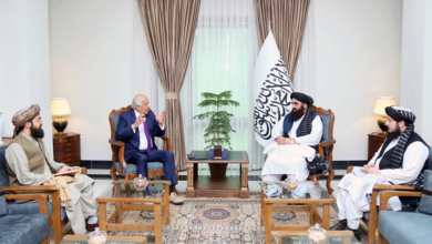 Photo of Ex-US envoy Khalilzad visits Kabul, meets with FM Muttaqi
