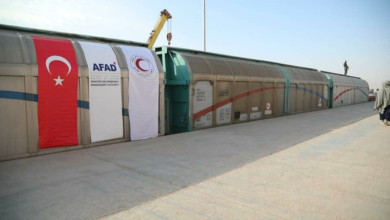 تصویر دوازدهمین محموله کمک‌های بشردوستانه ترکیه به وزن ۱۲۷۱ تُن به هلال‌احمر افغانی تسلیم شد 