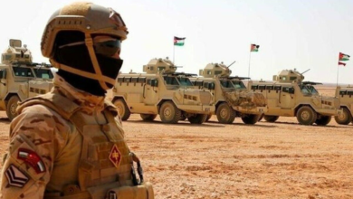 تصویر اردن مناطقی در جنوب سوریه را بمباران کرد 