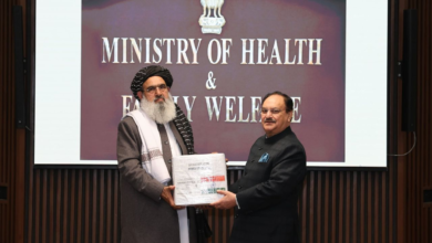 تصویر دیدار وزیران صحت هند و افغانستان؛ هند بر ادامه کمک‌های بشردوستانه تاکید کرد 