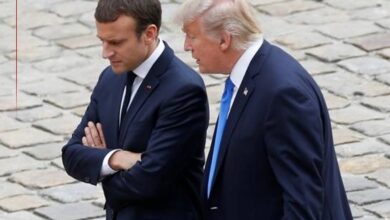 تصویر ترامپ: ماکرون به زودی کاخ الیزه را ترک می‌کند