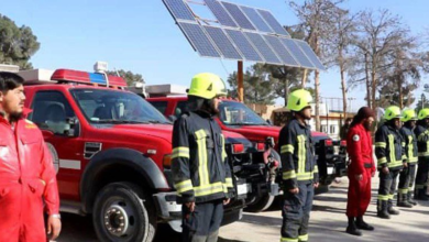 تصویر مرکز عملیاتی رسیدگی به حوادث و اطفاییه در ولسوالی خلم ولایت سمنگان افتتاح شد