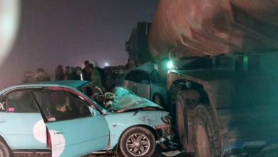 تصویر حادثه ترافیکی در مسیر مزار شریف- کابل هفت کشته و زخمی برجا گذاشت