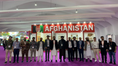 تصویر اتشه تجارتی وزارت صنعت و تجارت از نمایشگاه گلفود دبی بازدید کرد